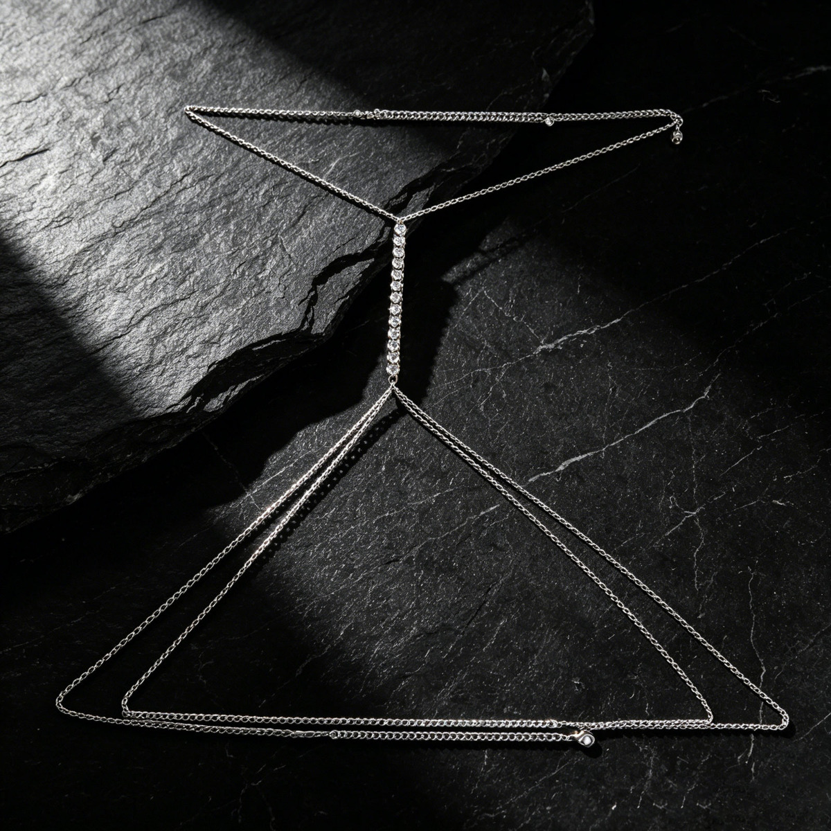 Y-Shaped Body Chain Jewelry -B - Body Jewelry Retainers ulasan dan harga