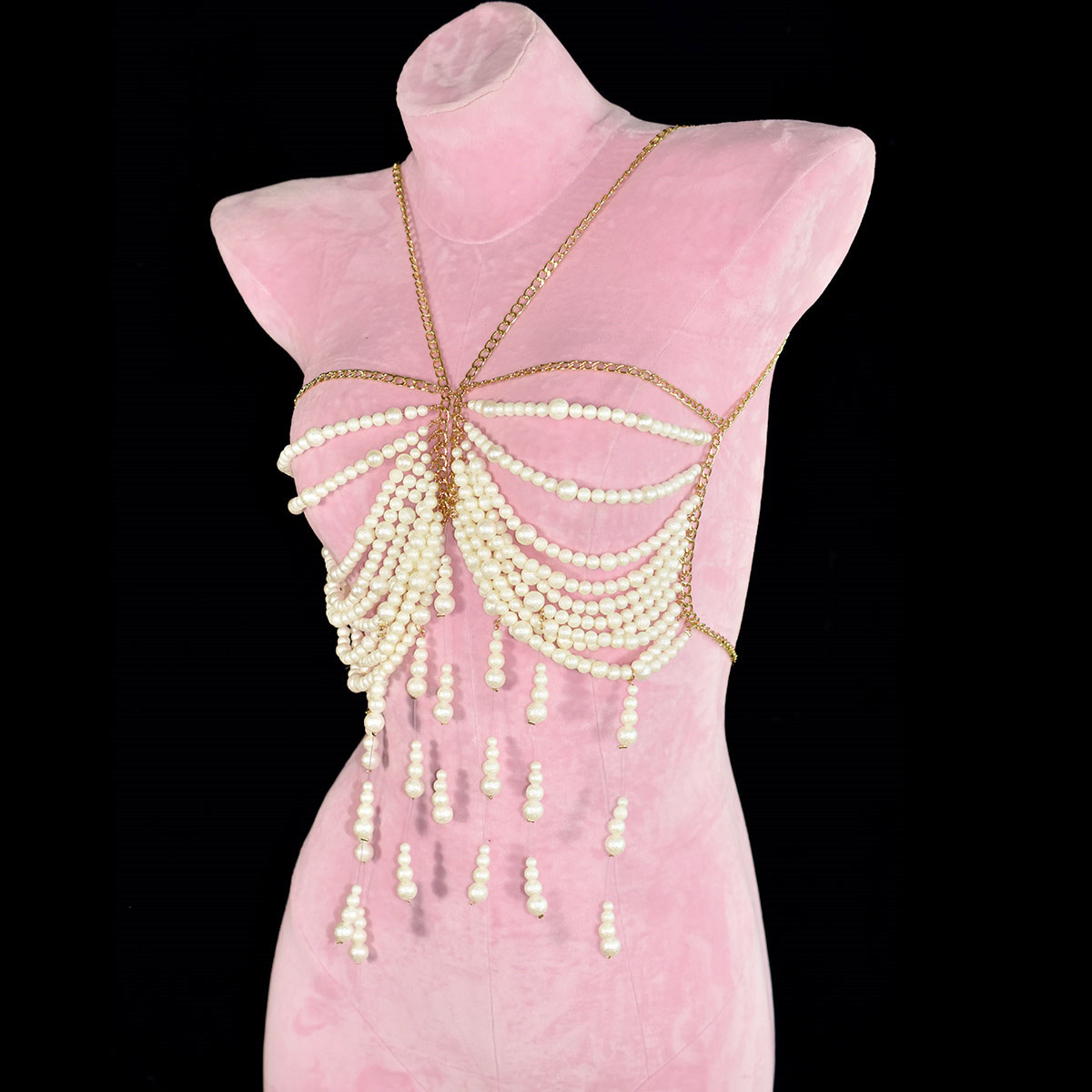 Fashion Wrinkle Texture Pearl  - Body Jewelry Retainers ulasan dan harga
