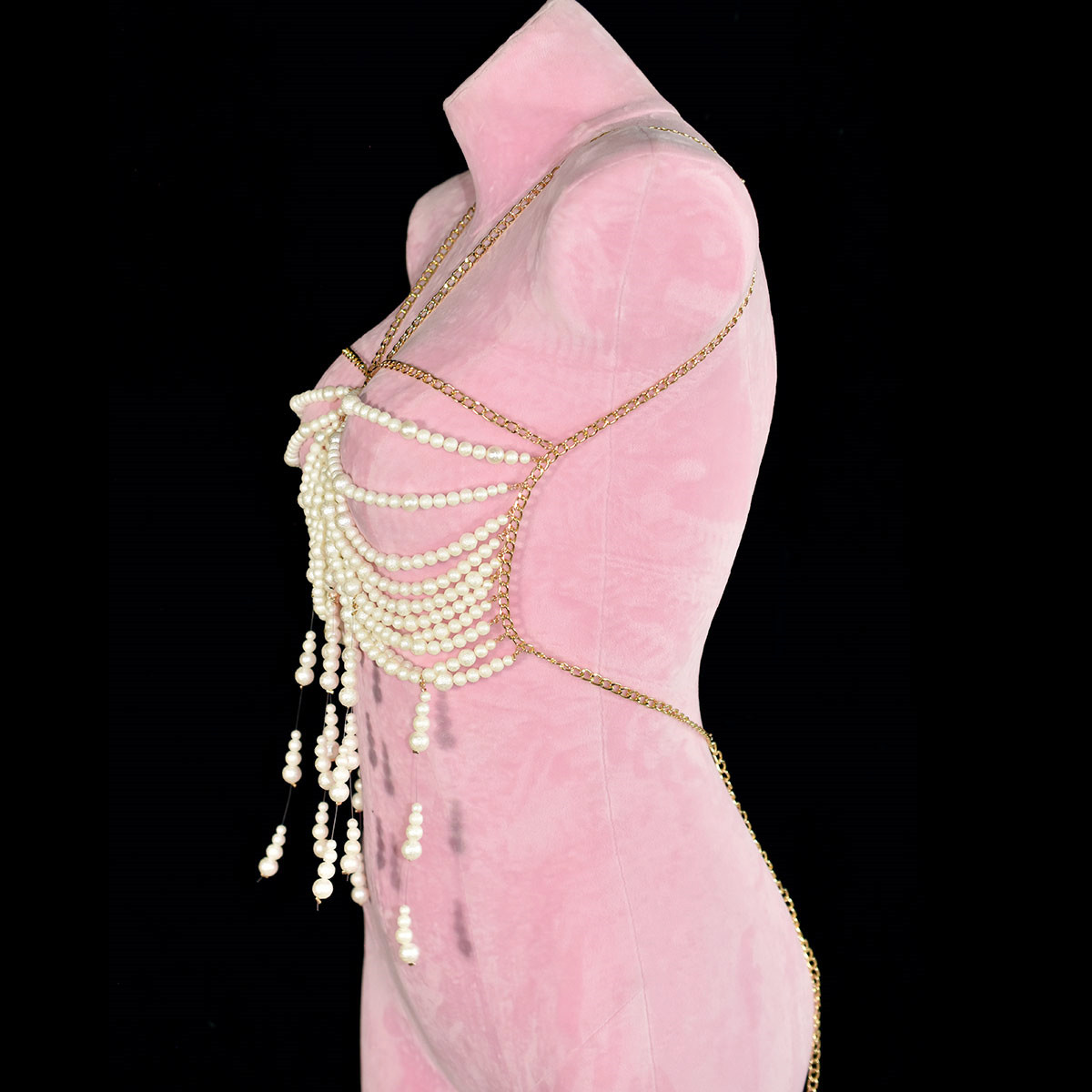 Fashion Wrinkle Texture Pearl  - Body Jewelry Retainers ulasan dan harga