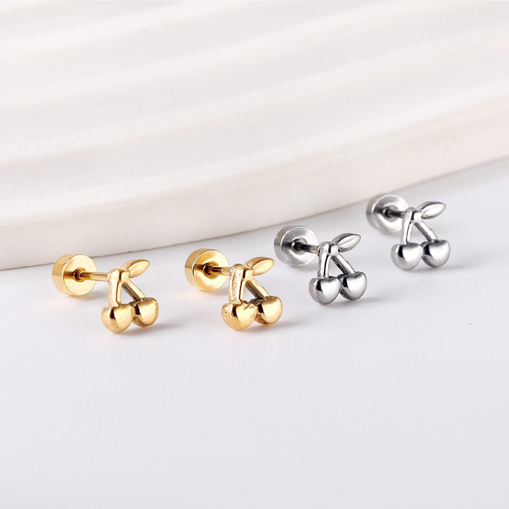 LUXUKISSKIDS 1pairs Small Ear  - Body Jewelry Surgical Steel ulasan dan harga